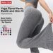 Women's Clothing Women's High-Waisted Ribbed Yoga Flared Pants Tummy Control European American Style Slightly Flared Sports Fitness Trousers_ecoleips.com