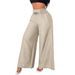 Aria Basics 2026 New European And American Cross-Border Women's Fashion Age-Reducing Vintage High-Waisted Elastic Drapey_ecoleips.com