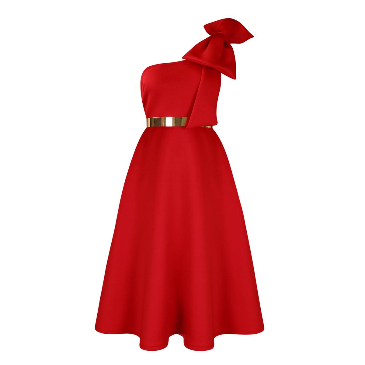 Women's Clothing Pure Color Sexy Dress Banquet Dress_ecoleips.com
