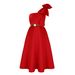 Women's Clothing Pure Color Sexy Dress Banquet Dress_ecoleips.com