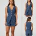 Women's Clothing Fashion Casual Sleeveless High Waist Suit Denim Shorts_ecoleips.com