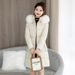 Women's Clothing Oversized Faux Fur Hooded Parka – Winter Trench Coat With Waist Tie (6 Colors, Sizes M-XXXL)_ecoleips.com