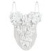 Women's Clothing New Three Dimensional Flower Camisole Tops Slim Pure Desire Style Sexy Fishbone Chest Inner Wear_ecoleips.com