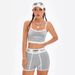 Women's Clothing Solid Color Letter Print Suspenders Style Summer Popular Sports Style Vest Suit_ecoleips.com