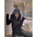 Pure Desire Wind Autumn/Winter Hooded Long-Sleeved Solid Color Underwear With Niche Long-Sleeved Top Wholesale_ecoleips.com