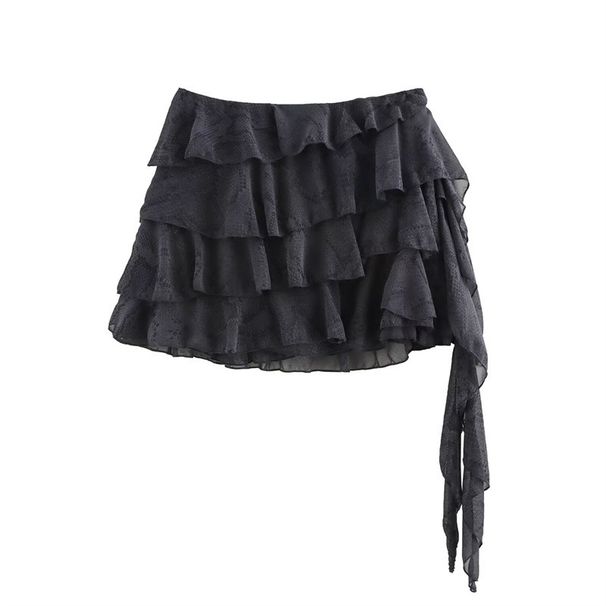 Verve Z2025 New Style Women's Ruffled Layered Decorative Mini Skirt5063950_ecoleips.com
