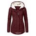 Women's Clothing Elegant Women's Fleece Jacket With Zipper Pockets, Slim Fit, Long Sleeve, Solid Color, Autumn Winter Fashion_ecoleips.com