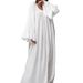 Cross-Border European And American Early Autumn High-End French Style Lazy Long Robe Women's Homewear Solid Color Loose_ecoleips.com