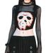 Summer Sexy Patchwork Mesh Top for Women European And American Style Hot Girl Fashion Gothic Clothing Wholesale_ecoleips.com