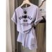 Women's Clothing Sports Leisure Running Suit Women's Fashionable Age Reducing Short Sleeved Shorts Two Piece Suit_ecoleips.com