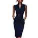 2026 European And American Cross-border Independent Site SHEIN Elegant Casual Sleeveless Pocket Dress With Belt_ecoleips.com