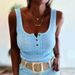 Women's Sexy Casual U Neck Vest Top Solid Color Spring/Summer New_ecoleips.com