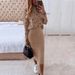 2023 European American Spring New Style Women's Long-Sleeve Printed High-Neck Tight Top And Casual Bodycon Skirt_ecoleips.com