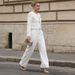 Women's Stylish Long Two Piece Suit Jacket Professional Design New Spring_ecoleips.com