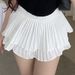 Plus Size Black T-Shirt Top And High Waist Slimming Cake Skirt Set For Slightly Chubby Girls_ecoleips.com