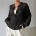 Women’s Oversized Knit Cardigan – Single-Breasted Open Front Cover-Up For Spring & Summer (White/Black, 0XL-4XL)_ecoleips.com