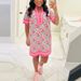 Summer Short Sleeve Beach Dress Womens Fashion Floral Print Straight Party Dress Spring Casual V Neck A-Line Office Ladies Dress_ecoleips.com