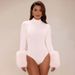 Spring And Autumn Women's Sexy Wind Cuff Splicing Hair Solid Color Tights Women's_ecoleips.com