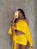 A740 Women's Breathable Off-Shoulder Top And Asymmetrical Skirt Set Elegant Sexy Beach Vacation Style Tie Waist Bodycon_ecoleips.com