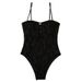 Voya 2026 European And American Foreign Trade New Style Women's Jacquard Conservative Slimming Beaded Swimwear Bikini_ecoleips.com