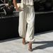Women's Clothing Glossy Lantern Pants Women's Street Fashion Low-Waisted Tapered Leggings Style Long Pants Spring Summer_ecoleips.com