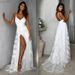 Women's Clothing Dress Wish Sexy V Neck Suspender Lace Dress_ecoleips.com
