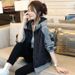 Women’s Clothing Jacket women autumn short style fashion splicing loose casual baseball jacket top jacket women's spring and autumn_ecoleips.com