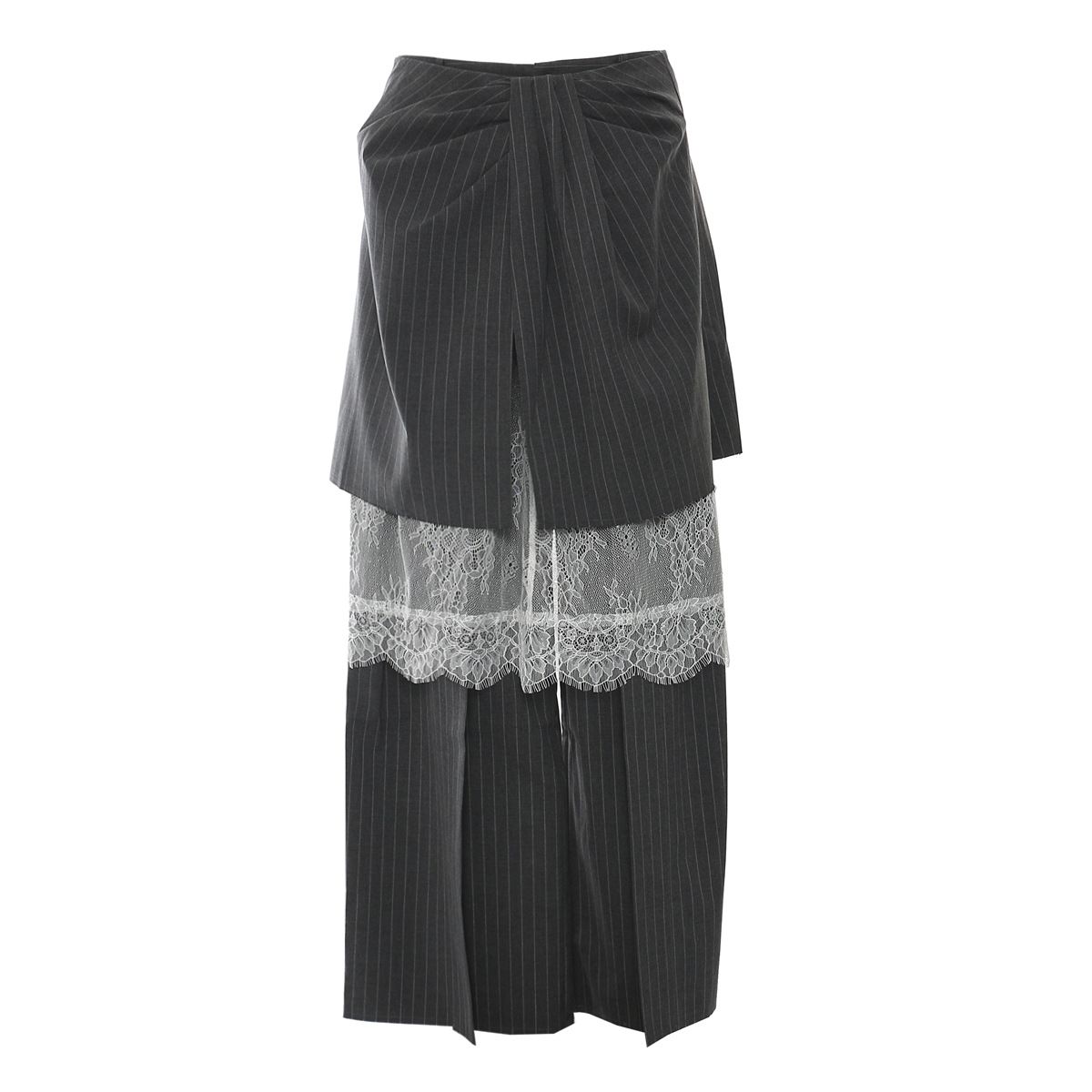 K New Multi Style Irregular Half Skirt Long Lace Three Piece Casual Pants Set_ecoleips.com