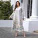Verve Dubai Abaya Women's Embroidered Evening Muslim Robe Fashion Dress_ecoleips.com