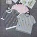 Elegant Women's Silk Bee Embroidery Pullover Knit Sweater Color Block Striped Design Spring/Summer Top Luxury Cool Style_ecoleips.com