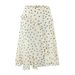 Asymmetrical Flounce Hem Skirt – Trendy High-Low Midi Skirt For Streetwear & Casual (S/M/L, Polyester, Non-Stretch, Raw-Cut Edge)_ecoleips.com