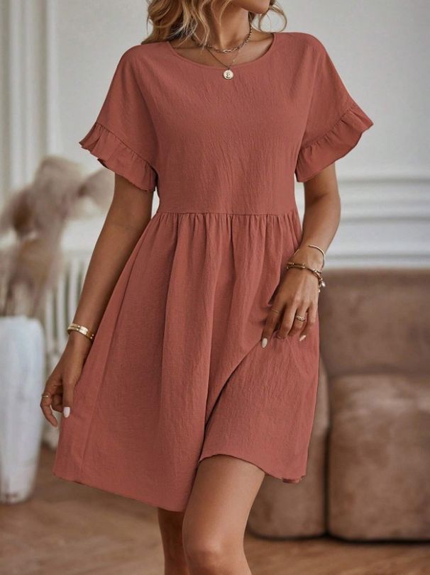 Women's Clothing Hot Sale V Neck Button Sleeveless Vest Slit Cotton And Linen Dress_ecoleips.com