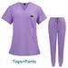 Women's Clothing Operating Room Short Sleeved Hand Washing Clothes Female Skin Management Nurse Clothes Surgeon Isolation Clothes Work Clothes_ecoleips.com