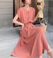 Aria Basics Aria Basics Chiffon For Women Summer 2023 New Trend Korean Style Elegant Very Fairy French Niche Over-the-Knee Long Dress_ecoleips.com
