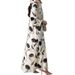 Muslim Women's Clothing Cardigan With Headscarf Long Sleeve Printed Robe Coat Abaya_ecoleips.com