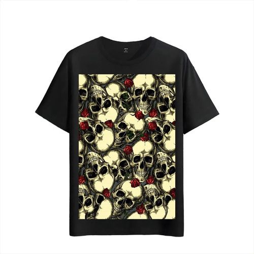 Women's T-Shirts Tshirt Muscle Freaks And Roses Gothic Style Skulls_ecoleips.com