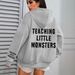 Women's Dark Style Printed Hooded Cardigan Long Sleeved Loose Fitting Zip Up Design Print New Stylish_ecoleips.com