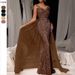 Women's Ball Gown Long Skirt Temperament Fashion Elegant Long Lace Party Evening Dress_ecoleips.com