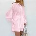 European And American Style Jacquard Shirt 2026 Women's Striped Puff Sleeve Shorts Casual Suit With A Sense Of Design_ecoleips.com