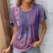 Women's Clothing Women's Casual Ethnic Style T-Shirt Short Sleeve Printed Comfortable Top For Summer_ecoleips.com