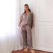 European American Cross-border Fashion Casual Plaid Suit For Women 2025 New Style: Collared Bell-sleeve Shirt And_ecoleips.com