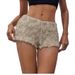 Aria Basics Aria Basics 2025 European American Cross-border New Product: Apricot Sequin Shorts, Pure And Alluring Style, Sexy, Slim-fitting,_ecoleips.com