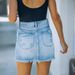 2022 Summer European And American Internet Celebrity Same Style High Waist Ripped Washed Frayed Edge Denim_ecoleips.com
