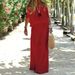 Summer New Arrival Women's Casual Long Dress Solid Color off Shoulder Elastic Waist Short Sleeve European And American Style Q212_ecoleips.com