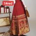 Heavy Embroidery And Gold-woven Horsehair Skirt, Vintage New Chinese Style, Improved Hanfu, Long Skirt For Women,_ecoleips.com