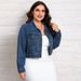 Women's Clothing Plus Size Retro Denim Top Versatile Fashionable Short Jacket_ecoleips.com
