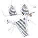 Women's Clothing Lace-Up Bikini Swimsuit Sexy Beachwear Hot Spring Swimming Suit Regular Fit Polyester_ecoleips.com