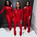 Women's Lace Sheer Jumpsuit Set - Long Sleeve Hollow Out Bodysuit With Floral Print Pants, Streetwear Style (S-L)_ecoleips.com
