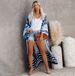 Women's Lightweight Rayon Printed Kimono Cover-Up – Beach Sunshade Loose Cardigan For Swimwear, Bikini, Summer Outfit_ecoleips.com