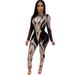 Sparkling Sequin Mesh Jumpsuit – Sexy Long-Sleeve See-Through Romper For Women_ecoleips.com